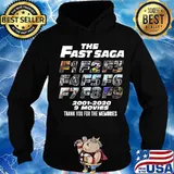 The fast saga 2001 2020 9 movies thank you for the memories s Hoodie