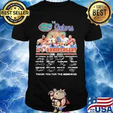 The florida gator 114th anniversary 1906 2020 thank you for the memories signatures shirt