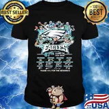 The philadelphia eagles 87th years of 1933 2020 thank you for the memories signatures shirt