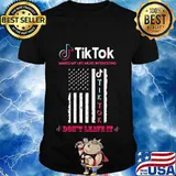 TikTok makes my life more interesting don't leave it American Flag shirt