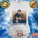 Trailer park boys smoke let's go vintage retro s Ladies tee