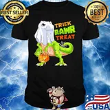TRICK RAWR TREAT DINOSAUR PUMPKIN HALLOWEEN SHIRT