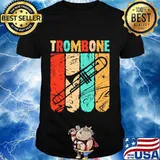 Trombone vintage retro classic shirt