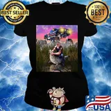 Trump gator wrestling funny trump s Ladies tee