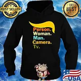 Trump person woman man camera tv vintage s Hoodie