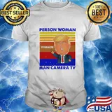 Trump person woman yosemite man camera tv vintage retro shirt
