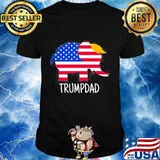 TRUMPDAD TRUMP ELEPHANT AMERICAN FLAG SHIRT