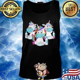 Unicorn wear mask washing hand s Tank top