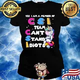 Unicorn yes i am member of csi team can't stand idiots s Ladies tee