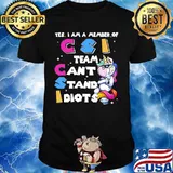 Unicorn yes i am member of csi team can't stand idiots shirt