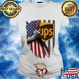 Ups american flag independence day s Ladies tee