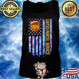 Ups united parcel service american flag independence day s Tank top