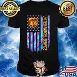 Ups united parcel service american flag independence day shirt