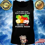 Vegetables if you don't know what's going on here you are a fake puerto rican s Tank top