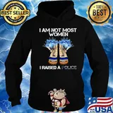 Veteran i am not most women i raised a police american flag independence day flower s Hoodie