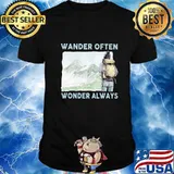 Wander Often Wonder Always Climb Mountains Shirt
