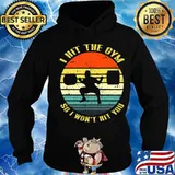 Weightlifting i hit the gym so i won't hit you vintage retro s Hoodie