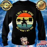 Weightlifting i hit the gym so i won't hit you vintage retro s Sweater