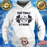 Weightlifting softball fairmont strong s Hoodie