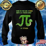 What do you call a snake that's 3.114 meters long a python s Sweater