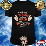 Who has two thumbs and can teach virtually anywhere Apple and book shirt
