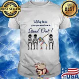 WHY FIT IN WHEN YOU WERE BORN TO STAND OUT SKULL AUTISM SHIRT