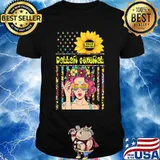 Woman sunflower dollar general american flag independence day shirt