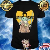 Wu tang clan hip hop band and baby yoda shirt