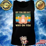 Yoga chill sloth eff you see kay why oh you vintage retro s Tank top