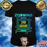 Zooming Into 2nd Grade Virtual Back to School second grade T-Shirt