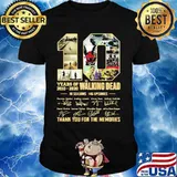 10 years of 2010 2020 the walking dead 10 seasons 146 episodes thank for the memories signatures shirt