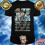 17 years of 2003 2020 pirates caribbean thank for the memories signatures shirt