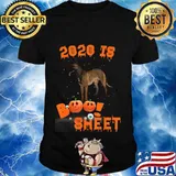 2020 Is Boo Sheet Halloween Belgian Malinois Dog Wear Mask T-Shirt