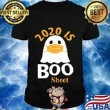 2020 is Boo Sheet T-Shirt Ghost in Mask Halloween T-Shirt