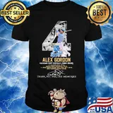 4 alex gordon kansas city royals 2007 2020 thank for the memories signature shirt