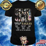 50 years of 1971 2021 eagles thank for the memories signatures shirt