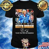53 years of 1967 2020 keith urban thank for the memories signature shirt