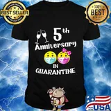 5th Wedding Anniversary Gift Best wife, Husband Sine 2015 T-Shirt