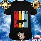 70s Retro Beagle Dog Clothes Outfit Gift Beagle T-Shirt