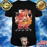 Acdc band members signatures shirt