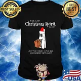 Adult Humor Halloween Trick Treat Ghost Christmas Spirit T-Shirt