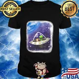 Alien and Cat in Space T-Shirt