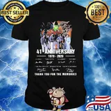 Aline 41st anniversary 1979 2020 thank for the memories signatures shirt