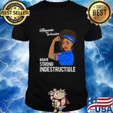 Alopecia Warrior Indestructible Survivor Awareness Gift T-Shirt