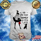 And she lived happily ever after dog paw shirt
