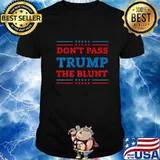 Anti Trump Don't Pass Trump the Blunt Liberal Stoner Premium T-Shirt