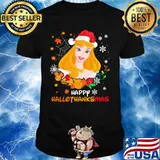 Aurora happy hallothanksmas halloween thanksgiving christmas shirt