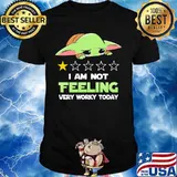 Baby yoda i am feeling very worky today stars shirt