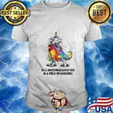 Be A Unicornasaurus Rex In A Field Of Unicorns kids boy girl T-Shirt