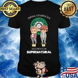 Bean and sam drink starbucks and watch supernatural shirt